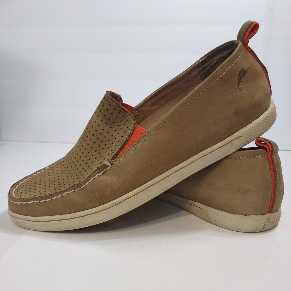 Tommy Bahama Hendry  Size 11M Leather Moc Toe Loafers